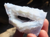 Natural Etched Blue Chalcedony Specimens x 12 From Nsanje, Malawi - Toprock Gemstones and Minerals 