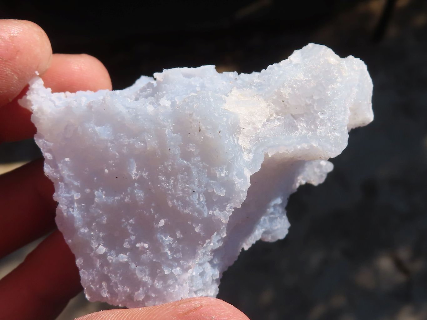 Natural Etched Blue Chalcedony Specimens x 12 From Nsanje, Malawi - Toprock Gemstones and Minerals 