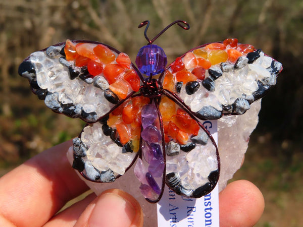 Polished Medium Gemstone Butterfly  - sold per piece From South Africa - TopRock