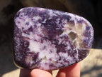 Polished Purple Lepidolite Free Forms  x 6 From Zimbabwe - Toprock Gemstones and Minerals 