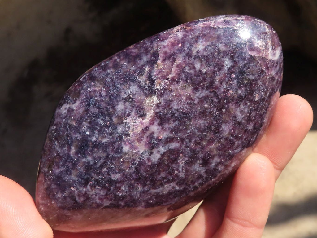 Polished Purple Lepidolite Free Forms  x 6 From Zimbabwe - Toprock Gemstones and Minerals 