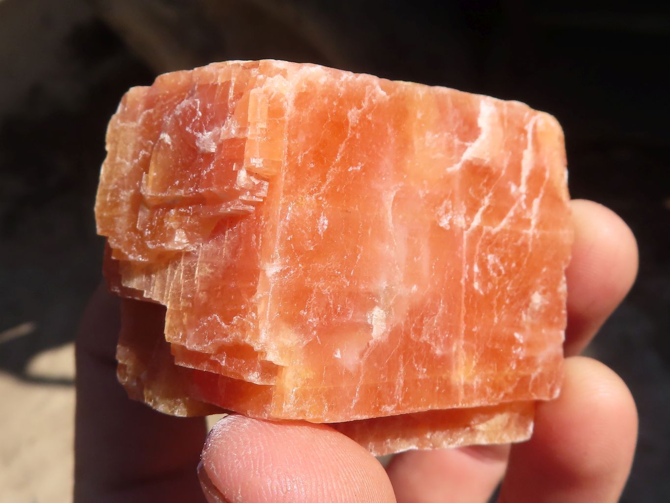 Natural New Sunset Orange Calcite Specimens  x 24 From Spitzkop, Namibia - Toprock Gemstones and Minerals 