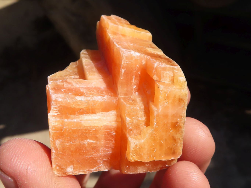 Natural New Sunset Orange Calcite Specimens  x 24 From Spitzkop, Namibia - Toprock Gemstones and Minerals 