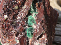 Natural Drusy Coated Ball Malachite On Dolomite Specimen  x 1 From Likasi, Congo - Toprock Gemstones and Minerals 