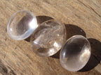 Polished Semi Optic Clear Quartz Galet / Palm Stones x 12 From Madagascar - Toprock Gemstones and Minerals 