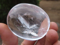 Polished Clear Quartz Galet / Palm Stones x 18 From Madagascar - Toprock Gemstones and Minerals 