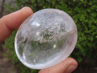 Polished Clear Quartz Galet / Palm Stones x 18 From Madagascar - Toprock Gemstones and Minerals 