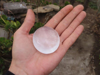 Polished Clear Quartz Galet / Palm Stones x 18 From Madagascar - Toprock Gemstones and Minerals 