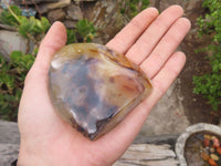 Polished Dendritic Agate Standing Free Forms  x 6 From Moralambo, Madagascar - Toprock Gemstones and Minerals 