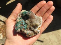 Natural Rare Ball Malachite On Drusy Quartz & Dolomite Specimens x 2 From Kambove, Congo - Toprock Gemstones and Minerals 