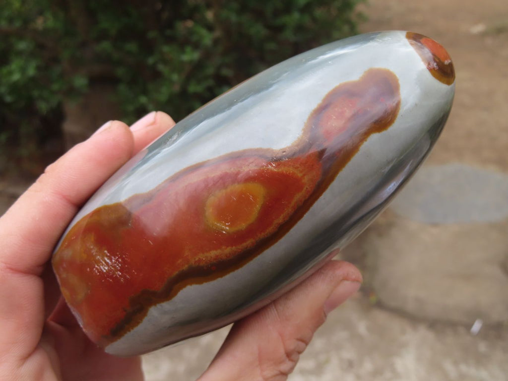 Polished Polychrome Jasper Standing Free Forms  x 3 From Madagascar - Toprock Gemstones and Minerals 