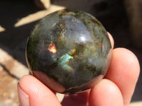 Polished Mini Labradorite Spheres  x 12 From Tulear, Madagascar - Toprock Gemstones and Minerals 