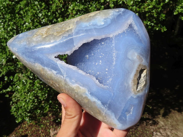 Polished Blue Lace Agate Free Form  x 1 From Nsanje, Malawi - Toprock Gemstones and Minerals 