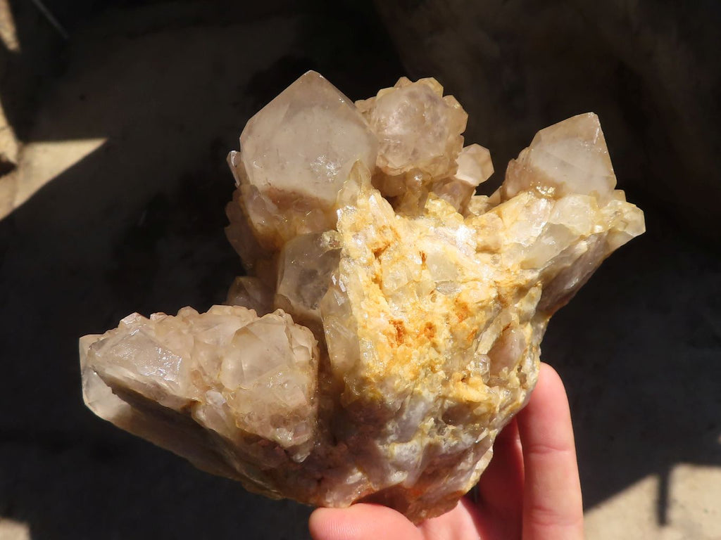 Natural Cascading Smokey Quartz Cluster  x 1 From Luena, Congo - Toprock Gemstones and Minerals 