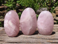 Polished Gemmy Pink Rose Quartz Standing Free Forms  x 6 From Ambatondrazaka, Madagascar - TopRock
