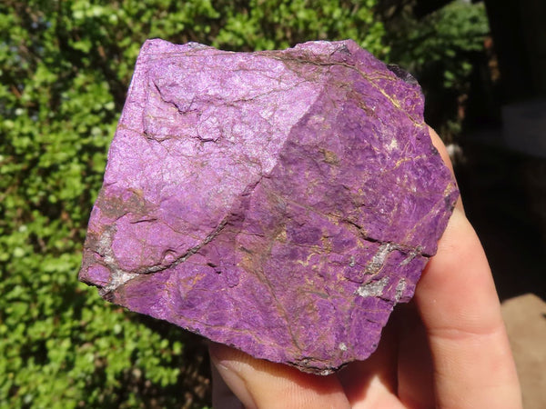 Natural Highly Selected Metallic Purpurite Cobbed Pieces  x 12 From Erongo, Namibia - Toprock Gemstones and Minerals 