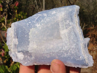 Natural Etched Blue Chalcedony Specimens  x 4 From Nsanje, Malawi - Toprock Gemstones and Minerals 