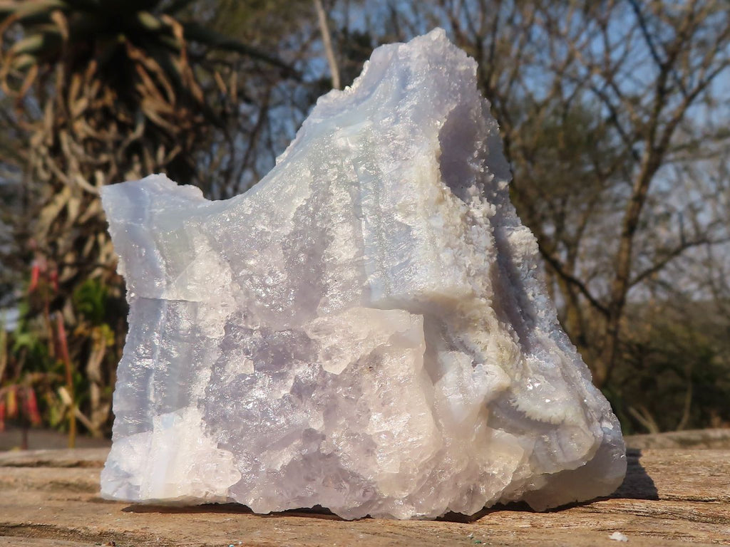 Natural Etched Blue Chalcedony Specimens  x 4 From Nsanje, Malawi - Toprock Gemstones and Minerals 