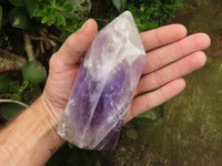 Polished Gemmy Smokey Amethyst Points  x 2 From Madagascar - TopRock