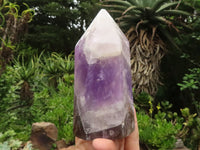 Polished Gemmy Smokey Amethyst Points  x 2 From Madagascar - TopRock