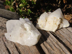 Natural Cathedral Window Quartz Crystals x 12 From Madagascar - Toprock Gemstones and Minerals 