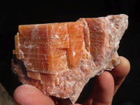 Natural New Sunset Orange Calcite Specimens  x 12 From Spitzkop, Namibia - Toprock Gemstones and Minerals 