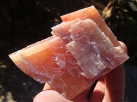 Natural New Sunset Orange Calcite Specimens  x 12 From Spitzkop, Namibia - Toprock Gemstones and Minerals 