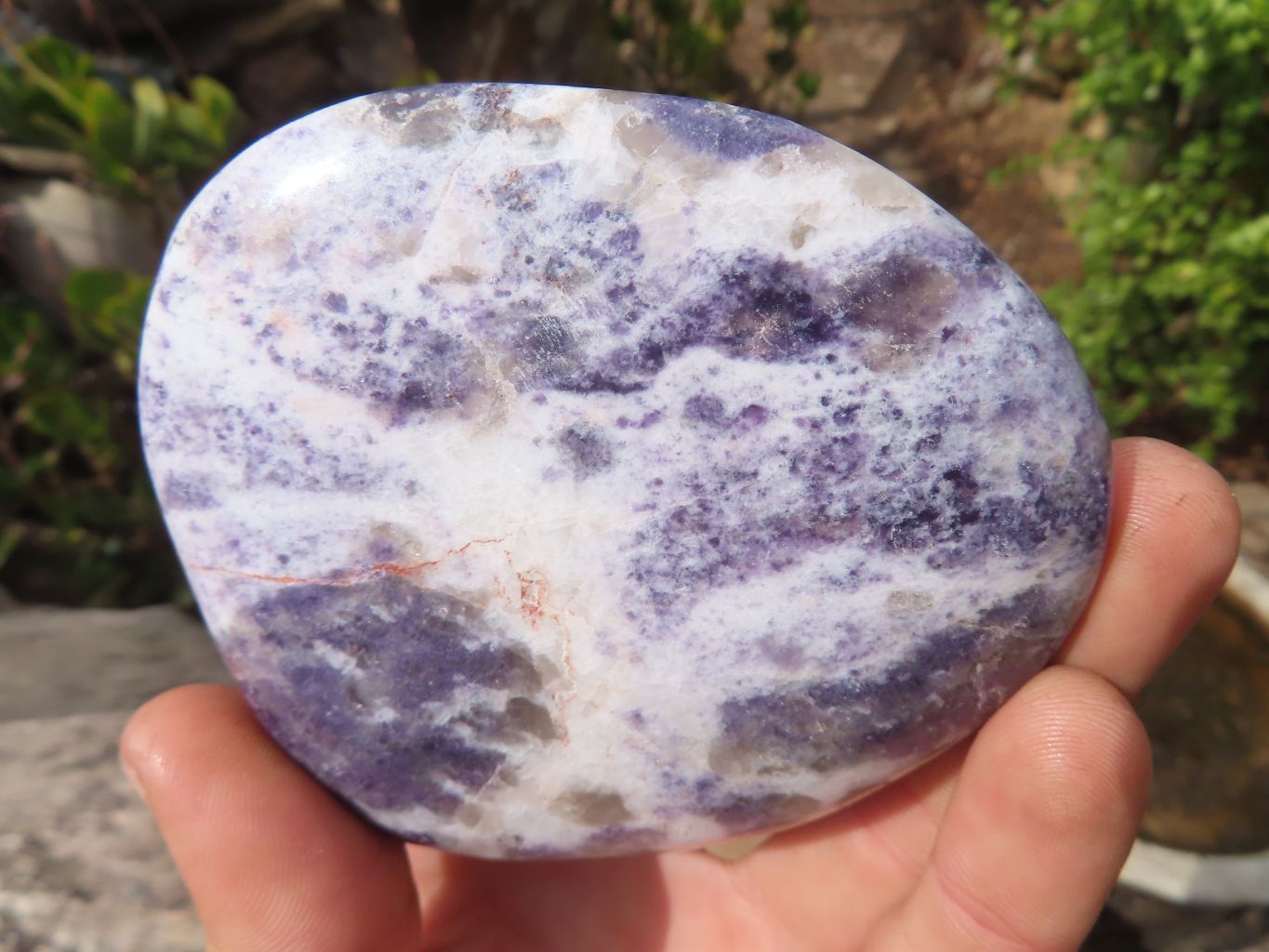 Polished Purple Lepidolite Standing Free Forms  x 6 From Zimbabwe - Toprock Gemstones and Minerals 