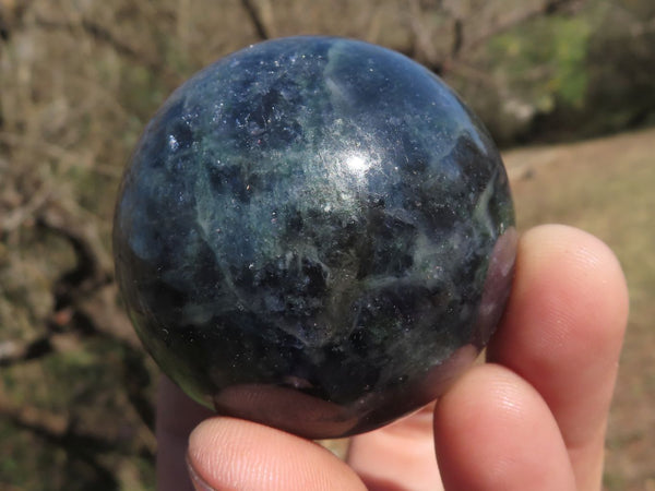 Polished Small Dark Blue Rare Iolite / Water Sapphire Spheres  x 6 From Madagascar - TopRock
