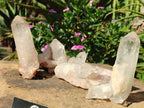 Natural Clear Quartz Crystal Specimens  x 4 From Mpika, Zambia - Toprock Gemstones and Minerals 
