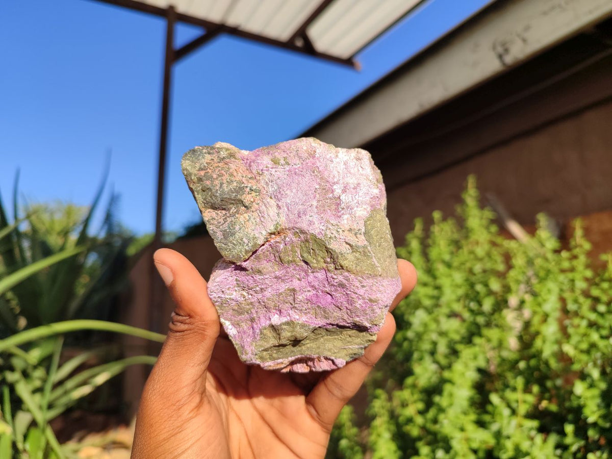 Natural Rough Stichtite & Serpentine Specimens  x 6 From South Africa - Toprock Gemstones and Minerals 