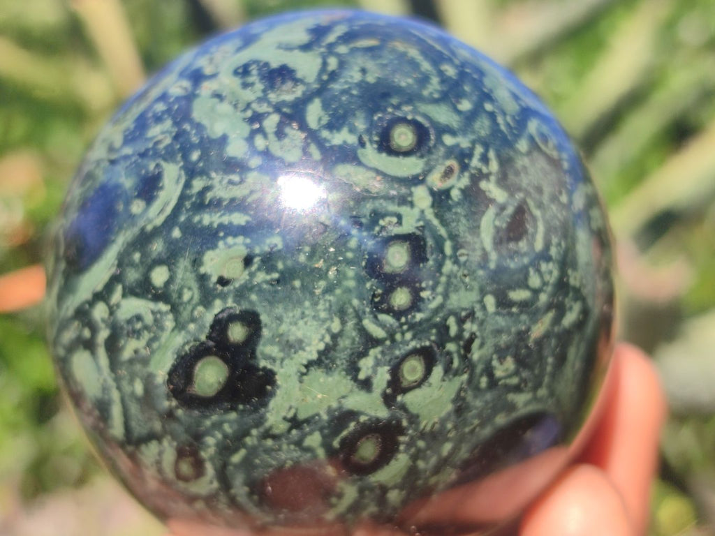 Polished Stromatolite / Kambamba Jasper Spheres  x 2 From Madagascar - Toprock Gemstones and Minerals 