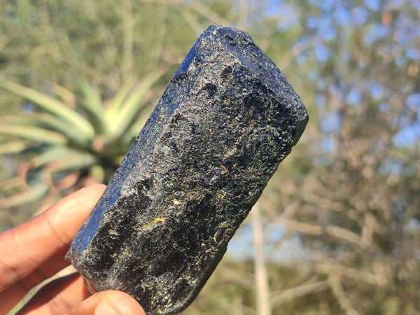 Natural Large Schorl Black Tourmaline Crystals  x 12 From Zimbabwe