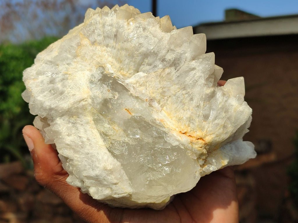 Natural White Candle Quartz Specimens  x 4 From Madagascar - Toprock Gemstones and Minerals 