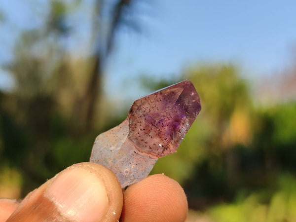 Natural Mini Smokey Amethyst Crystals  x 70 From Chiredzi, Zimbabwe
