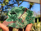 Natural Drusy Coated Malachite & Red Copper Dolomite Matrix Specimens  x 2 From Likasi, Congo - Toprock Gemstones and Minerals 