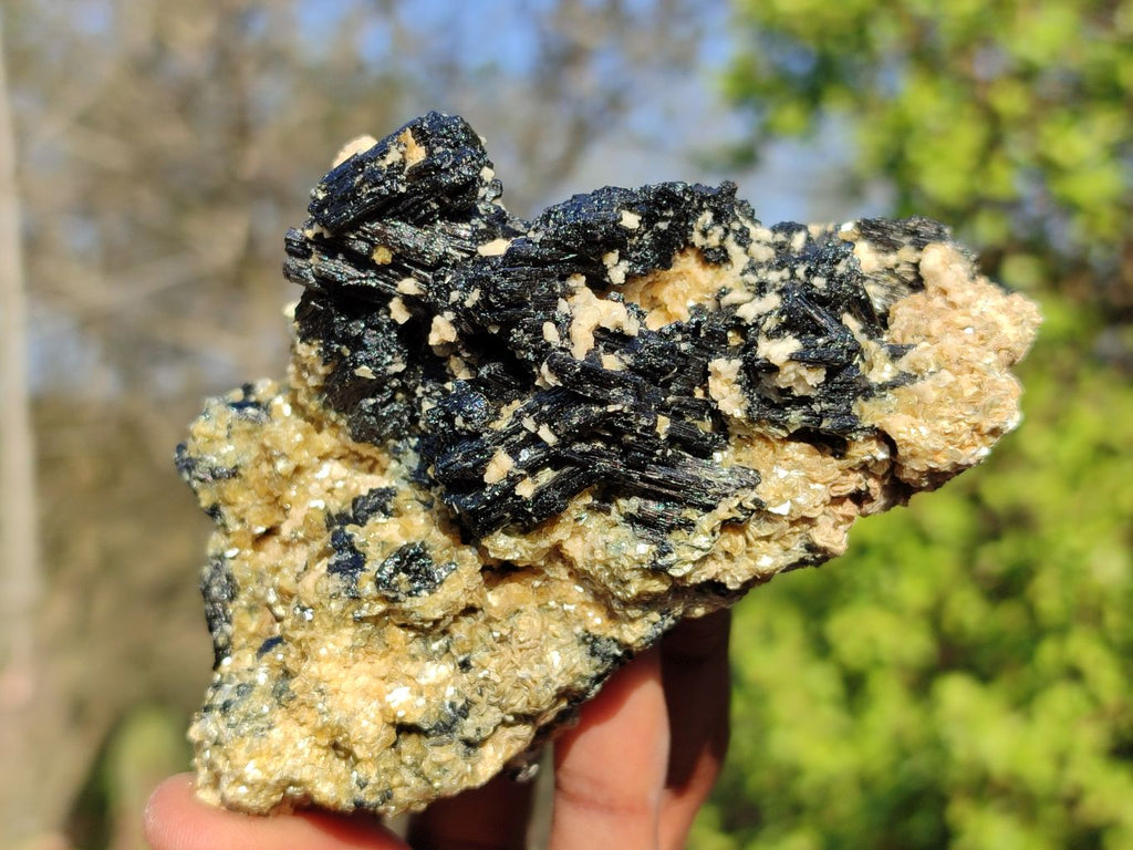 Natural Schorl Black Tourmaline Specimens  x 3 From Erongo, Namibia - Toprock Gemstones and Minerals 