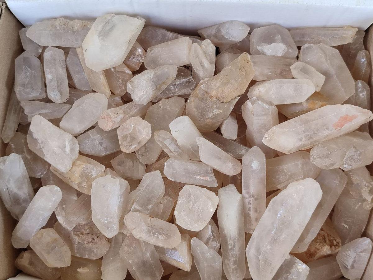 Natural Single Quartz Crystals  x 6 Kg Lot  From Madagascar - Toprock Gemstones and Minerals 