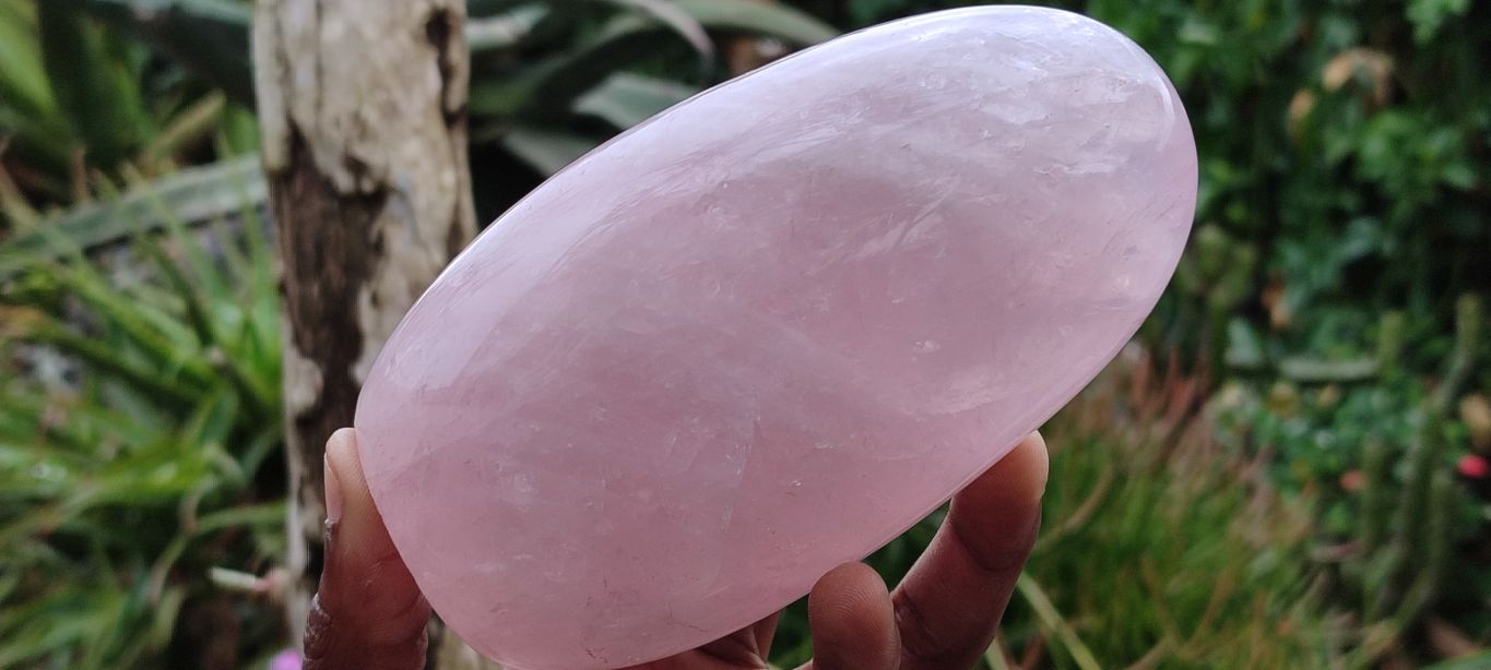Polished Gemmy Pink Rose Quartz Standing Free Forms x 2 From Madagascar - Toprock Gemstones and Minerals 