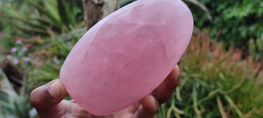 Polished Gemmy Pink Rose Quartz Standing Free Forms x 2 From Madagascar - Toprock Gemstones and Minerals 