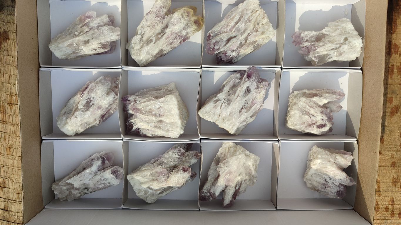 Natural Sugar Amethyst Clusters  x 12 From Zambia - Toprock Gemstones and Minerals 