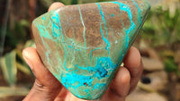 Polished Blue Shattuckite Free Forms  x 6 From Kaokoveld, Namibia - Toprock Gemstones and Minerals 
