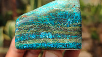 Polished Blue Shattuckite Free Forms  x 6 From Kaokoveld, Namibia - Toprock Gemstones and Minerals 