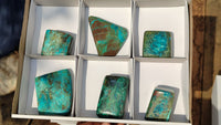 Polished Blue Shattuckite Free Forms  x 6 From Kaokoveld, Namibia - Toprock Gemstones and Minerals 
