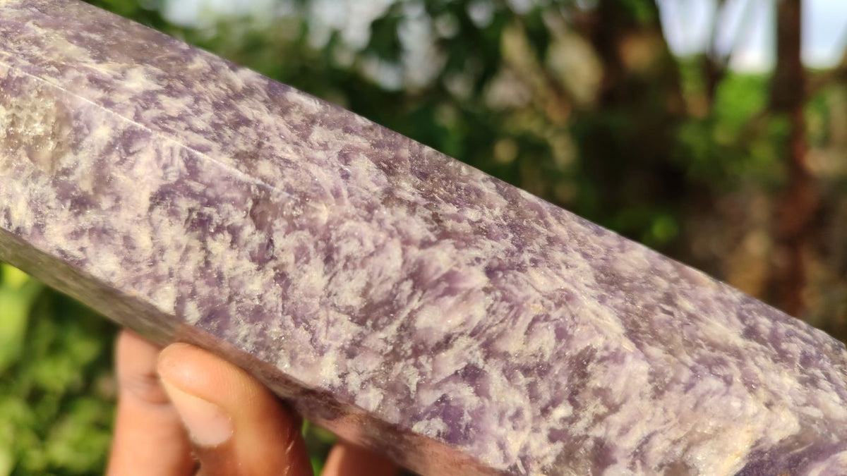 Polished Lepidolite Points With Flower Quartz & Rubellite  x 3 From Madagascar - Toprock Gemstones and Minerals 