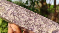 Polished Lepidolite Points With Flower Quartz & Rubellite  x 3 From Madagascar - Toprock Gemstones and Minerals 