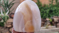 Polished Lovely Selection Of Agate Standing Free Forms  x 3 From Madagascar - Toprock Gemstones and Minerals 