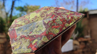 Polished Dragon Bloodstone Points  x 2 From Southern Africa - Toprock Gemstones and Minerals 