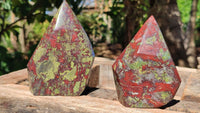 Polished Dragon Bloodstone Points  x 2 From Southern Africa - Toprock Gemstones and Minerals 