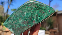 Polished Fluorescent Ruby Corundum In Chrome Verdite Free Forms x 4 From Zimbabwe - Toprock Gemstones and Minerals 